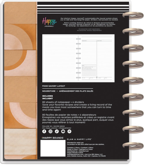 Happy Planner Disc Bound Guided Journal-Rustic Roots Meal Planning - 5A00370N-1H7ZQ Happy Planner Disc Bound Guided Journal-Rustic Roots Meal Planning - 5A00370N-1H7ZQ