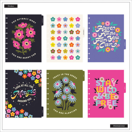 Happy Planner Chenille 12 Month Disc Bound Dated Planner-Florescent Embroidery Classic - 5A0036VD-1H7ZT Happy Planner Chenille 12 Month Disc Bound Dated Planner-Florescent Embroidery Classic - 5A0036VD-1H7ZT