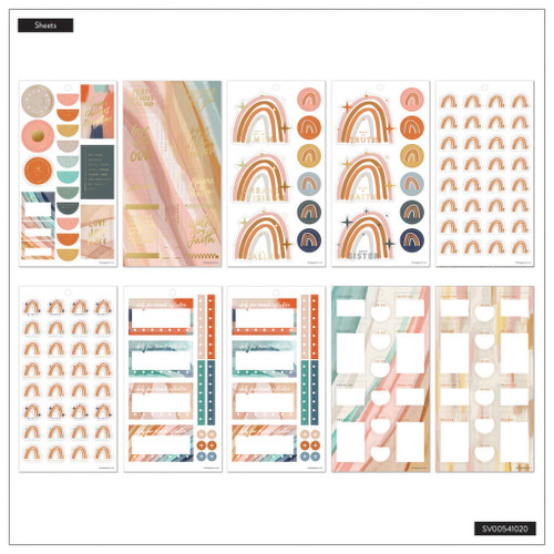 Happy Planner Big 30 Sheet Sticker Value Pack-Watercolor Grace Classic - 5A0036W9-1H7ZX Happy Planner Big 30 Sheet Sticker Value Pack-Watercolor Grace Classic - 5A0036W9-1H7ZX