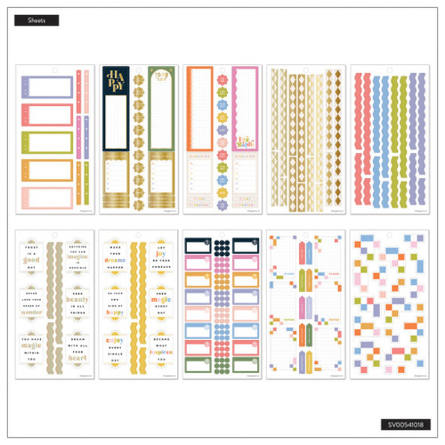 Happy Planner Big 30 Sheet Sticker Value Pack-Pop Splash Classic - 5A0036W9-1H805 Happy Planner Big 30 Sheet Sticker Value Pack-Pop Splash Classic - 5A0036W9-1H805