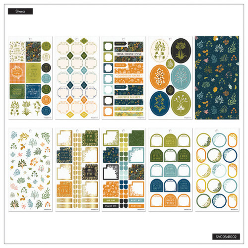 Happy Planner Big 30 Sheet Sticker Value Pack-Herbarium Classic - 5A0036W9-1H806