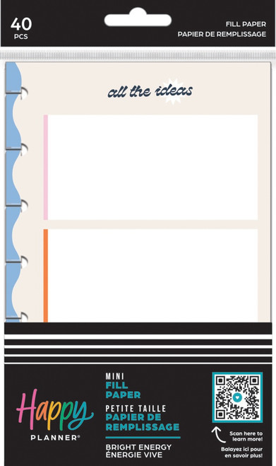 Happy Planner Mini Fill Paper-Bright Energy - 5A0036WH-1H807 - 673807708860