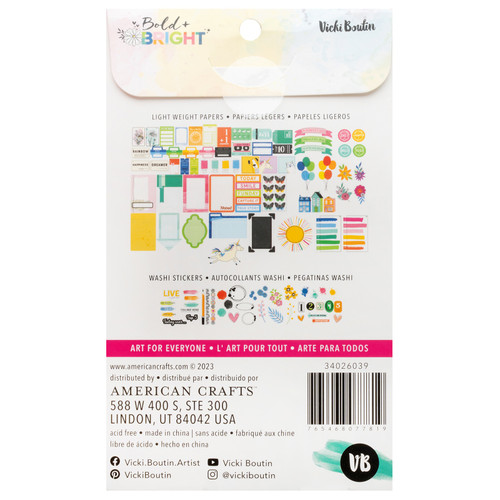Vicki Boutin Bold And Bright Paperie Pack-200 Pieces - 5A0026JQ-1G91Y Vicki Boutin Bold And Bright Paperie Pack-200 Pieces - 5A0026JQ-1G91Y