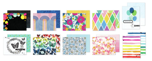 American Crafts A2 Cards W/Envelopes (4.375"X5.75") 40/Box-Vicki Boutin Bold And Bright - 5A0026JZ-1G91S