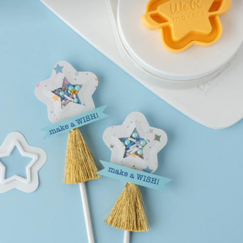 We R Button Press Puffy And Shaker Insert-Star - 5A0022V2-1G5WB We R Button Press Puffy And Shaker Insert-Star - 5A0022V2-1G5WB