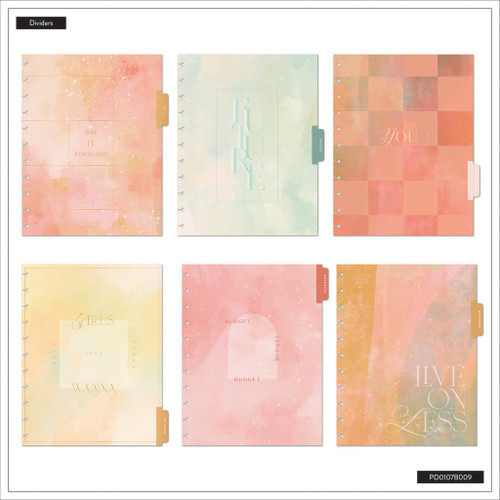 Happy Planner Big 12 Month Disc Bound Dated Planner-Textured Canvas Budget - 5A0036T7-1H808 Happy Planner Big 12 Month Disc Bound Dated Planner-Textured Canvas Budget - 5A0036T7-1H808