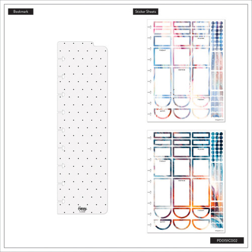 Happy Planner 12 Month Disc Bound Dated Planner-INTL Fluid Fusion - 5A0036V8-1H809 Happy Planner 12 Month Disc Bound Dated Planner-INTL Fluid Fusion - 5A0036V8-1H809