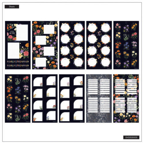 Happy Planner Big 30 Sheet Sticker Value Pack-Dark Garden - 5A0036W9-1H804
