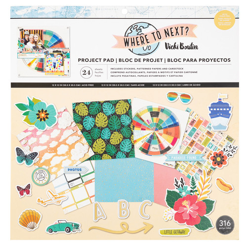 Vicki Boutin Where To Next Project Pad 12"X12"-316 Pieces - 34014097 - 765468043326