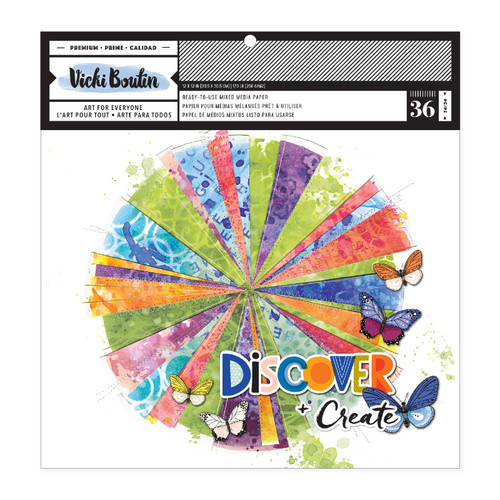 Vicki Boutin Discover + Create Background Pad 12"X12"-36 Sheets - VB022165 - 765468075167