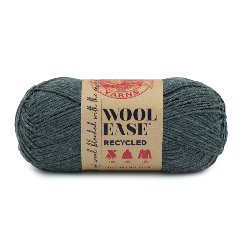 3 Pack - Lion Brand Wool-Ease Recycled Yarn-Charcoal - 632-149T - 023032123332