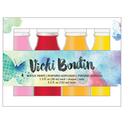 Vicki Boutin Mixed Media Acrylic Paint 1.3oz 4/Pkg-Set 1 - VBAPS-76792 - 718813767927