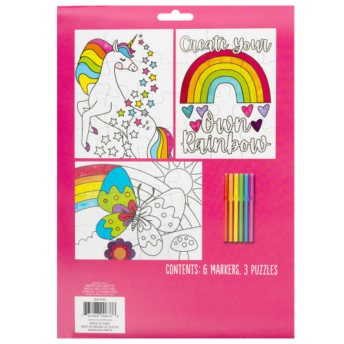 3 Pack - Colorbok Make It Colorful! Color Your Own PUzzles 3/Pkg-Fantasy - 34018783