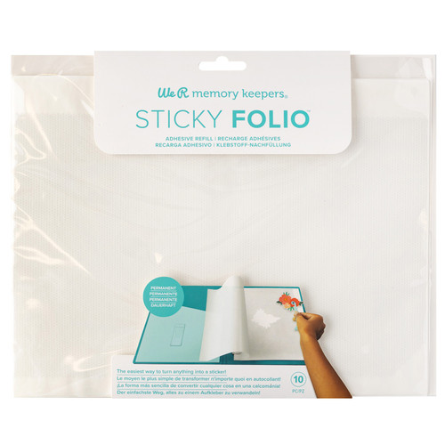We R Sticky Folio Refills 10/pkg-Permanent Micro Dot Sheets - 60000961 - 765468018669