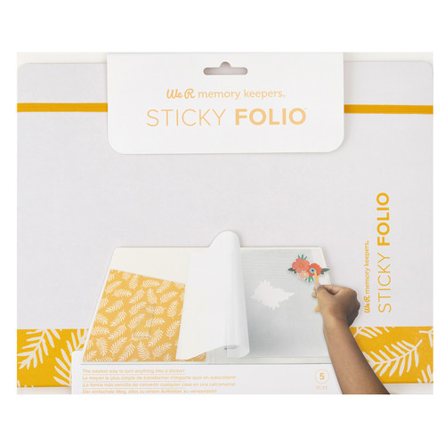 We R Memory Keepers Sticky Folio 8.5"X11"-Yellow - WRFOLIO-955 - 765468018607