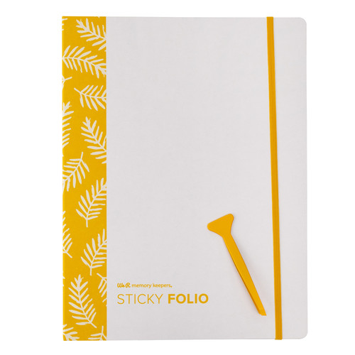 We R Memory Keepers Sticky Folio 8.5"X11"-Yellow - WRFOLIO-955