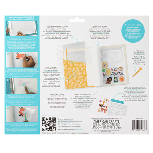 We R Memory Keepers Sticky Folio 8.5"X11"-Yellow - WRFOLIO-955