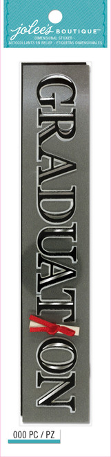 6 Pack - Jolee's Seasonal Stickers-Graduation Word - JJHE027C - 015586608533