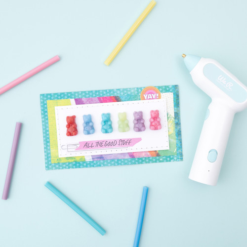 3 Pack - We R Creative Flow Hot Glue Sticks 30/Pkg-Multicolor - 60000991