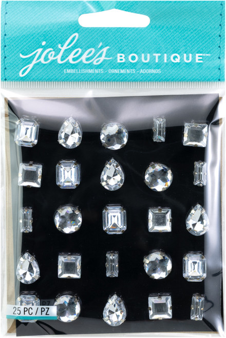3 Pack - Jolee's Boutique Embellishments 25/Pkg-Clear Gems - 5020667 - 015586881301