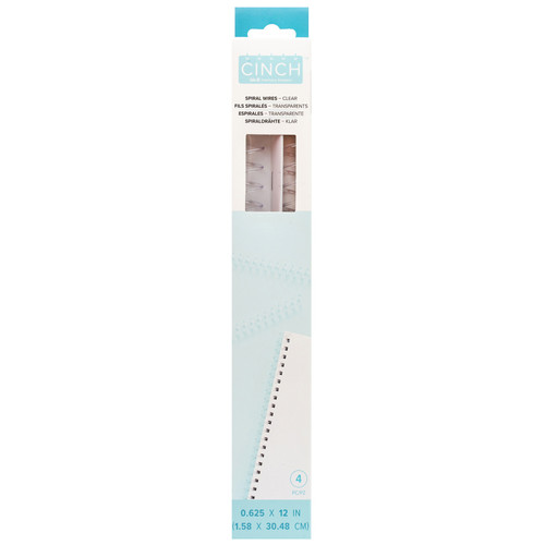 3 Pack - We R Memory Keepers Cinch Spiral Wires 4/Pkg-Clear - WRCSW-233 - 633356617846