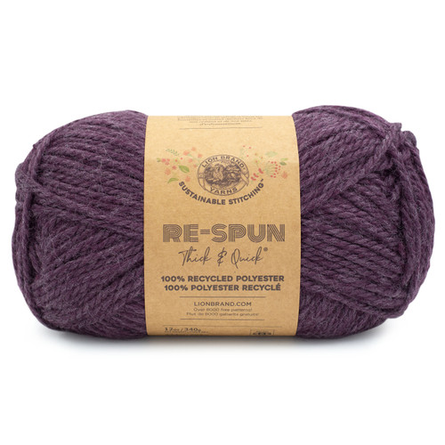 3 Pack - Lion Brand Re-Spun Thick & Quick Yarn-Cosmos - 843-146 - 023032113623