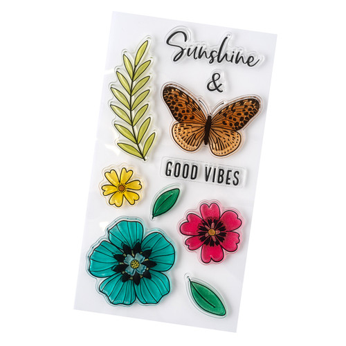 3 Pack - Vicki Boutin Where To Next Clear Stamps 12/Pkg-Good Vibes - VB014105