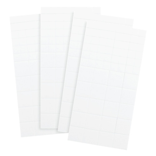 3 Pack - Sticky Thumb Dimensional Adhesive Foam 272/Pkg-White Tabs, Square - 60000326