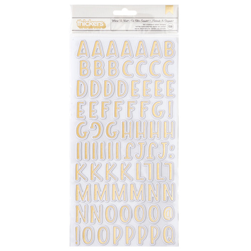 3 Pack - Vicki Boutin Where To Next Thickers Stickers 158/Pkg-Alpha W/Gold Foil - VB014109 - 765468043449