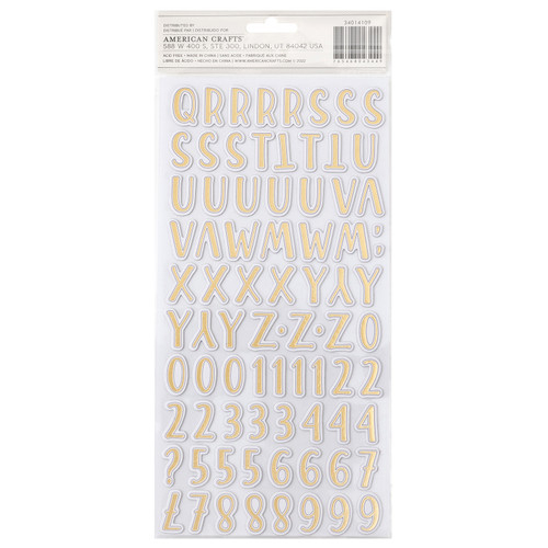 3 Pack - Vicki Boutin Where To Next Thickers Stickers 158/Pkg-Alpha W/Gold Foil - VB014109 3 Pack - Vicki Boutin Where To Next Thickers Stickers 158/Pkg-Alpha W/Gold Foil - VB014109