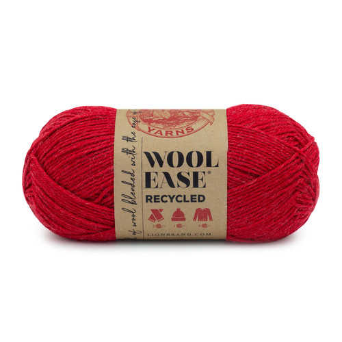 3 Pack - Lion Brand Wool-Ease Recycled Yarn-Red - 632-113S - 023032123226