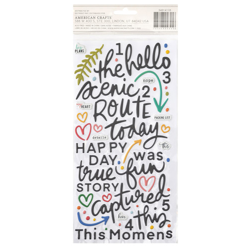 3 Pack - Vicki Boutin Where To Next Thickers Stickers 160/Pkg-Travel Notes Phrase/Puffy - VB014110 3 Pack - Vicki Boutin Where To Next Thickers Stickers 160/Pkg-Travel Notes Phrase/Puffy - VB014110