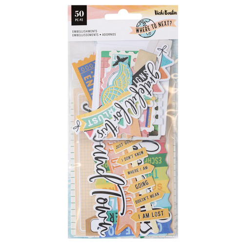 3 Pack - Vicki Boutin Where To Next Ephemera Cardstock Die-Cuts-Journaling - VB014103 - 765468043388