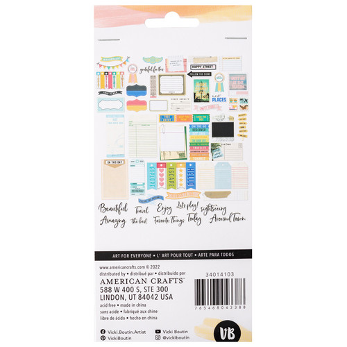 3 Pack - Vicki Boutin Where To Next Ephemera Cardstock Die-Cuts-Journaling - VB014103 3 Pack - Vicki Boutin Where To Next Ephemera Cardstock Die-Cuts-Journaling - VB014103