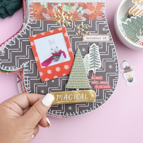 3 Pack - Mittens & Mistletoe Ephemera Die-Cuts 40/Pkg-Icons W/Gold Foil Accents - CPMM3740 3 Pack - Mittens & Mistletoe Ephemera Die-Cuts 40/Pkg-Icons W/Gold Foil Accents - CPMM3740