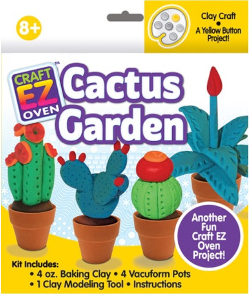 2 Pack - Colorbok Clay Crafts-Cactus Garden - 9017 - 634621090173