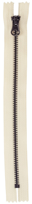2 Pack - Coats Gunmetal Closed End Zipper 9"-Natural - F68 9-8010