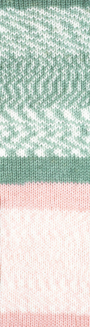 Lion Brand Wool-Ease Fair Isle Yarn-Sage/Pink Salt - 629-211AW