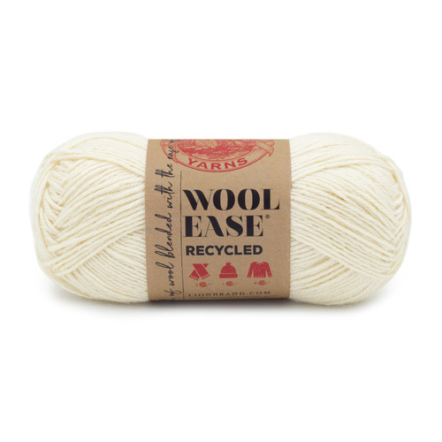 Lion Brand Wool-Ease Recycled Yarn-Cream - 632-098W - 023032123165