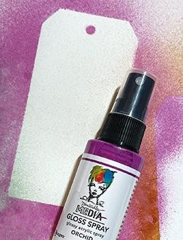 3 Pack - Dina Wakley Media Gloss Sprays 2oz-Orchid - MDO-76506