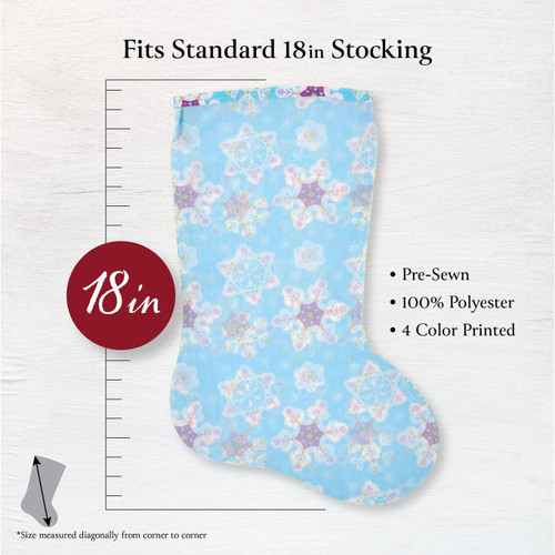 Bucilla Felt Stocking Liners For 18" Stockings-Snowflakes - SL896-73E