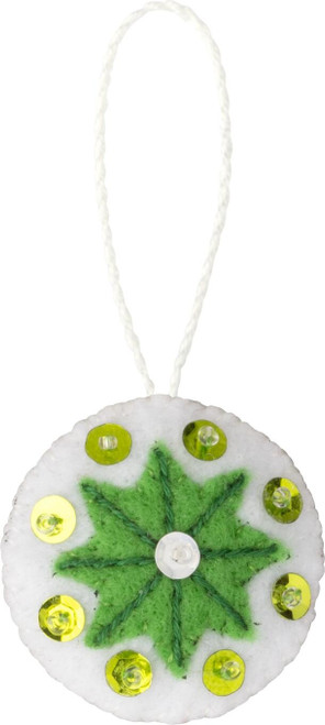 Bucilla Felt Ornaments Applique Kit Set Of 14-Merry Miniatures - 89653E