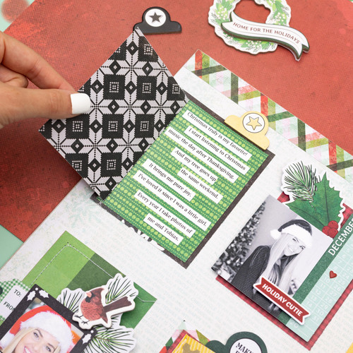 3 Pack - Vicki Boutin Evergreen & Holly Chipboard Stickers 12"X12"-Icons & Phrase - VBEH3707 3 Pack - Vicki Boutin Evergreen & Holly Chipboard Stickers 12"X12"-Icons & Phrase - VBEH3707