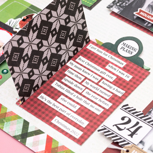 3 Pack - Vicki Boutin Evergreen & Holly Chipboard Stickers 12"X12"-Icons & Phrase - VBEH3707 3 Pack - Vicki Boutin Evergreen & Holly Chipboard Stickers 12"X12"-Icons & Phrase - VBEH3707