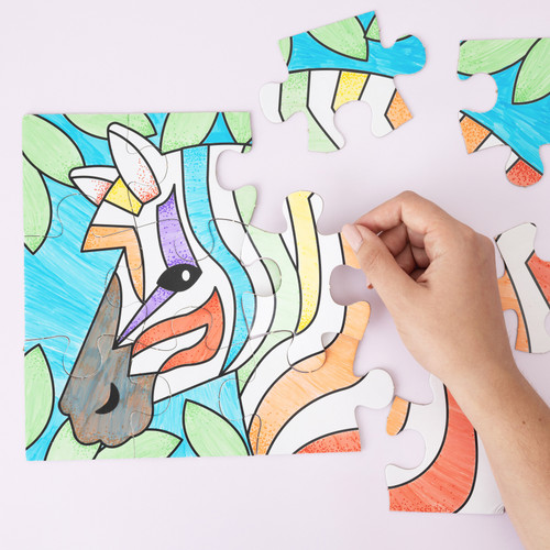 Colorbok Make It Colorful! Color Your Own Puzzles 3/Pkg-Animals - 34018784