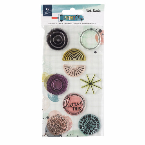 3 Pack - Vicki Boutin Print Shop Clear Stamps 9/Pkg-Love This - VB013862 - 718813116787