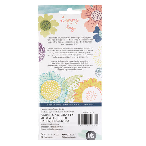 3 Pack - Vicki Boutin Print Shop Clear Stamps 9/Pkg-Happy Day - VB013854 3 Pack - Vicki Boutin Print Shop Clear Stamps 9/Pkg-Happy Day - VB013854