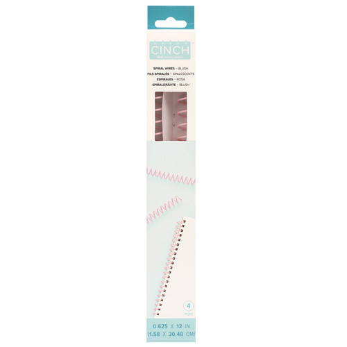 3 Pack - We R Cinch Spiral Wires 4/Pkg-Blush - WRCSW-234 - 633356617853 3 Pack - We R Cinch Spiral Wires 4/Pkg-Blush - WRCSW-234 - 633356617853