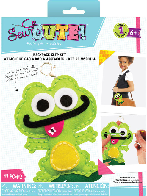 3 Pack - Colorbok Sew Cute! Felt Keychain-Frog - 34004927 3 Pack - Colorbok Sew Cute! Felt Keychain-Frog - 34004927