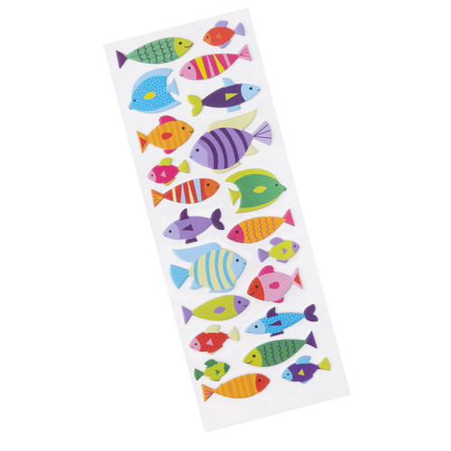 12 Pack - Sticko Themed Stickers-Fish - E5238226 - 015586793987